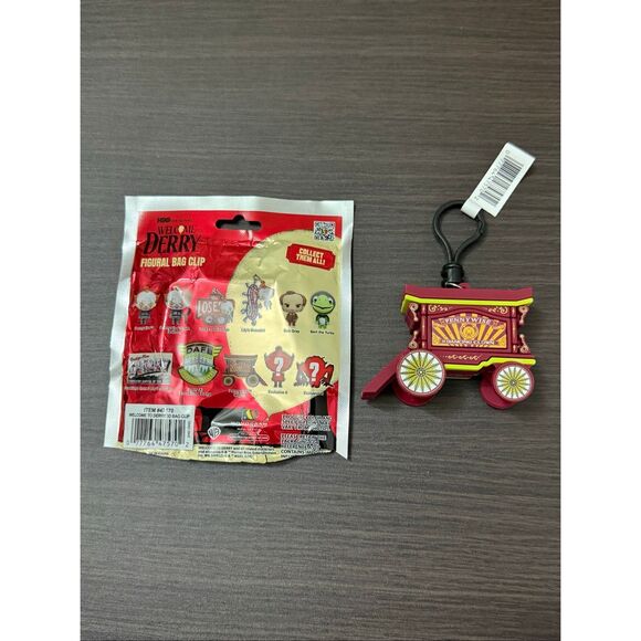 IT Welcome To Derry Figural Bag Clip Keychain - Pennywise Wagon - Picture 2 of 2